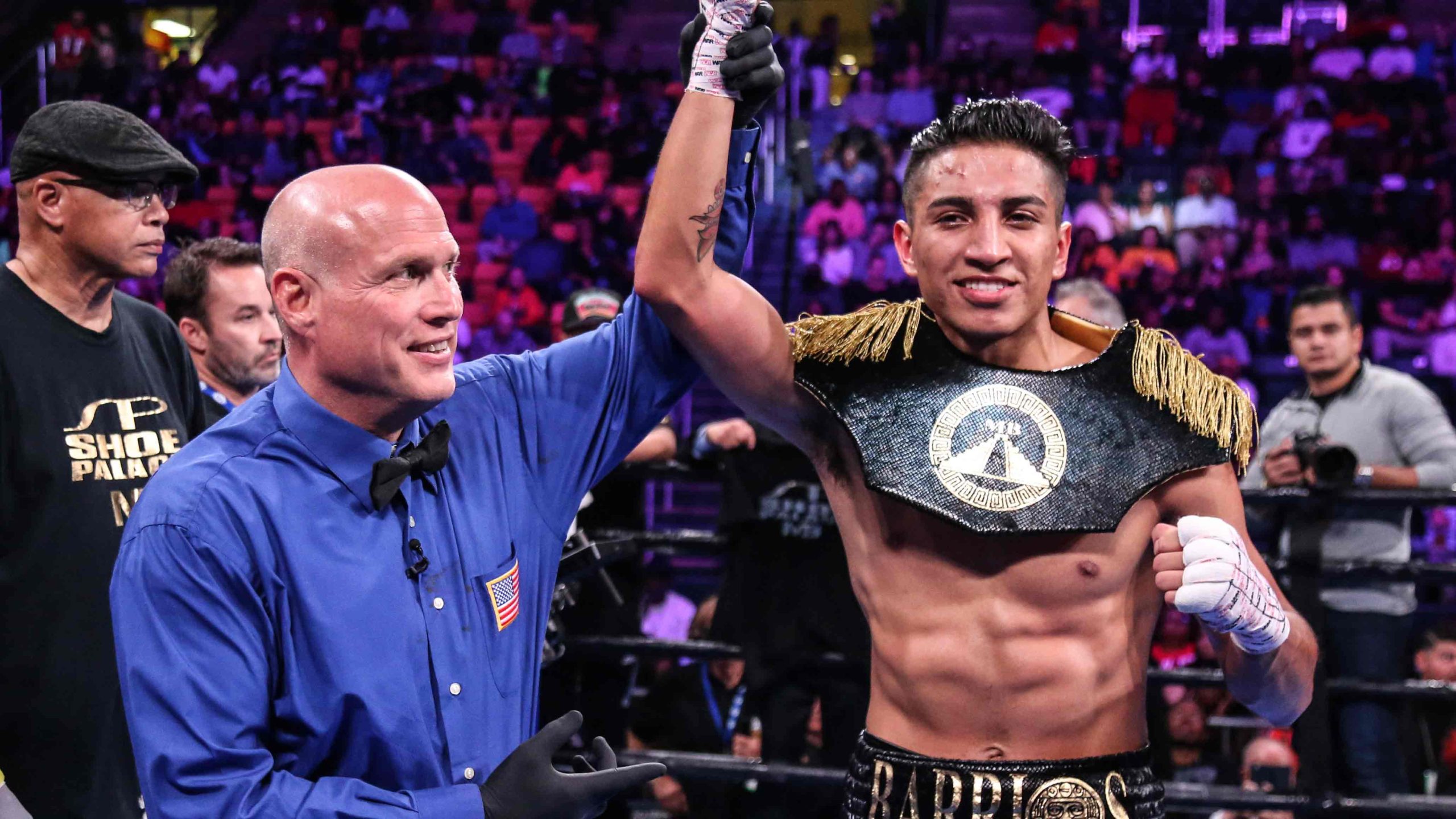 Who did Mario Barrios fight last? What age did Mario Barrios start boxing?