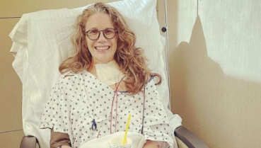 Why was Melissa Gilbert in the hospital?