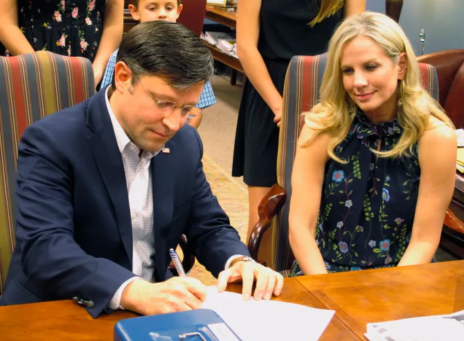 Who is Mike Johnson’s wife, Kelly Lary?