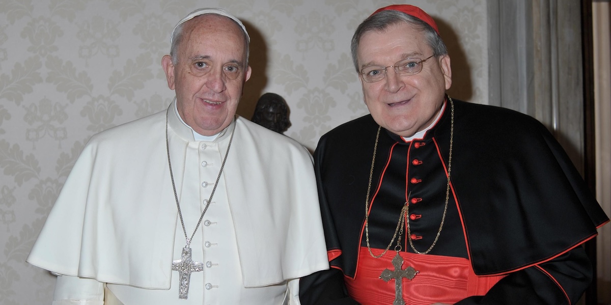What did Pope Francis do to Cardinal Burke?