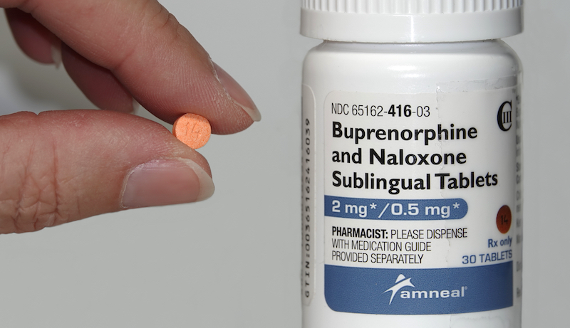 What is the drug buprenorphine used for? How often is buprenorphine taken?