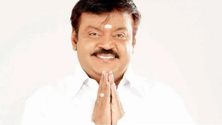 When did Vijayakanth get into politics? Which party did Vijayakanth form?