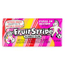 What is the name of the Fruit Stripe Gum Zebra?