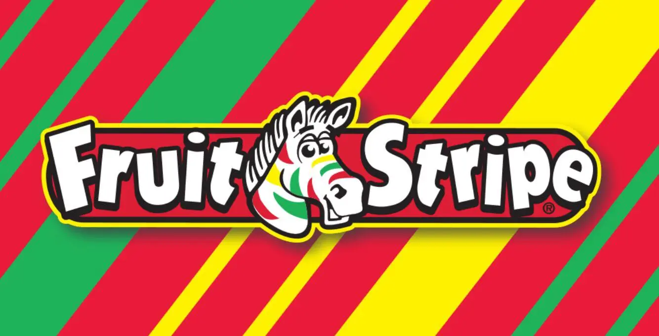 What is the history of fruit stripe gum?