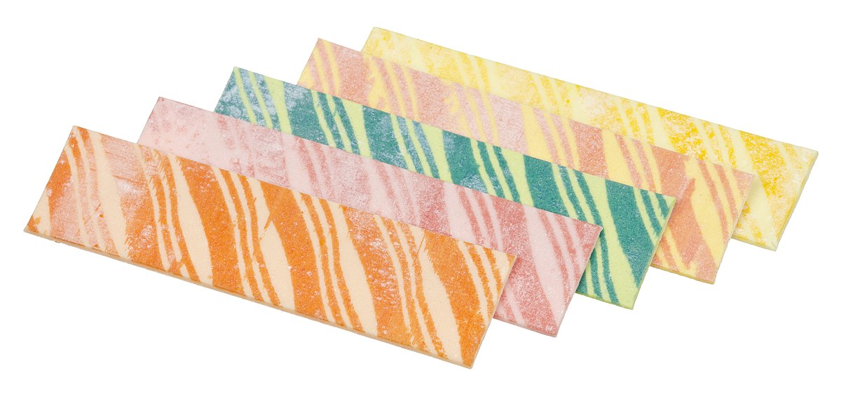 What are the ingredients in Fruit Stripe Gum? Are fruit stripes healthy?