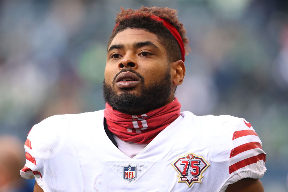 How many receiving yards does Jauan Jennings average per game?