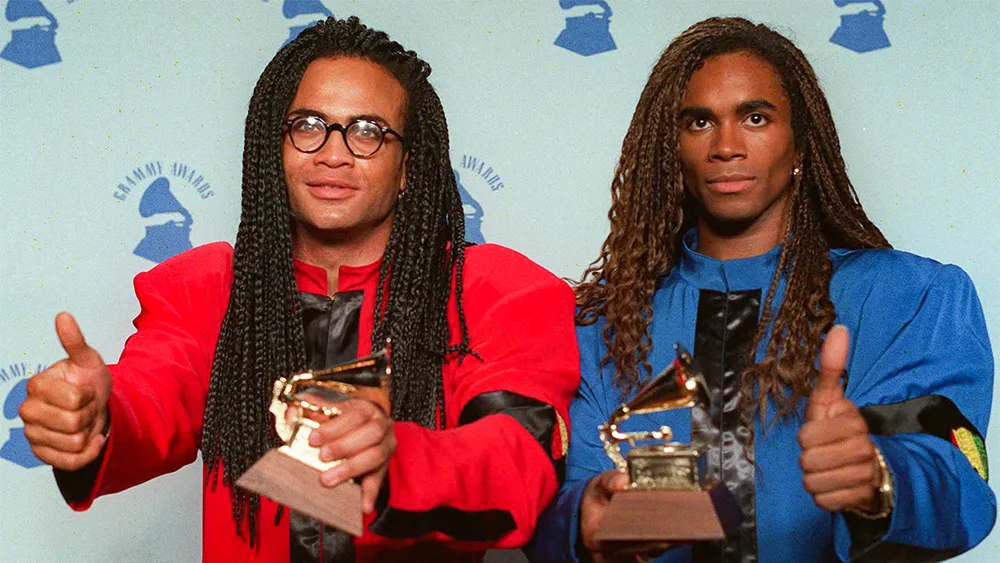 Why did Milli Vanilli lose their Grammy?