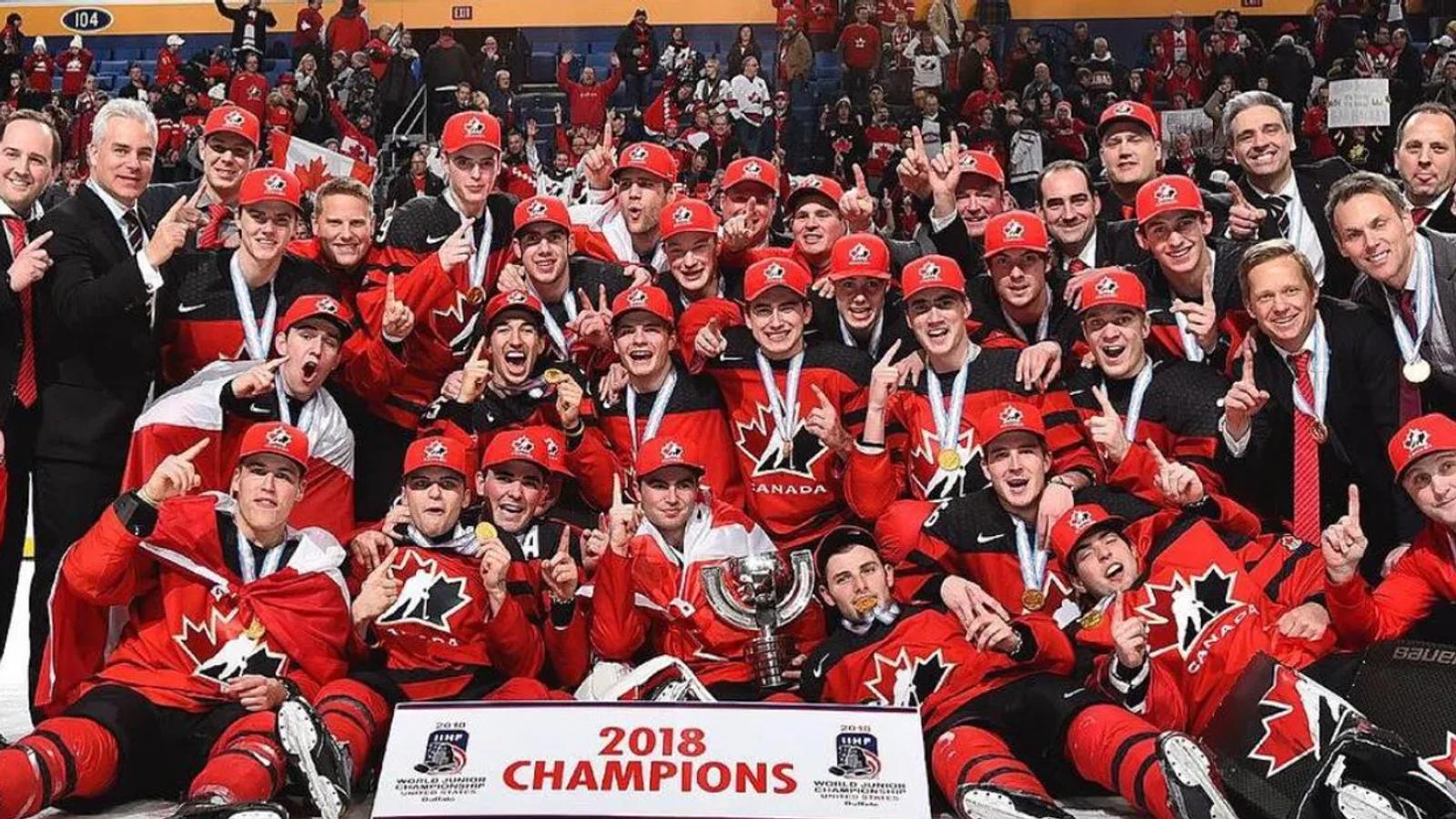 What happened with the 2018 Canadian Junior team?