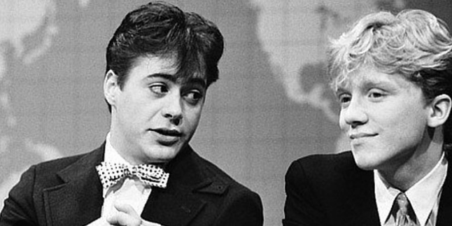 What is Anthony Michael Hall’s relationship with Robert Downey Jr.?