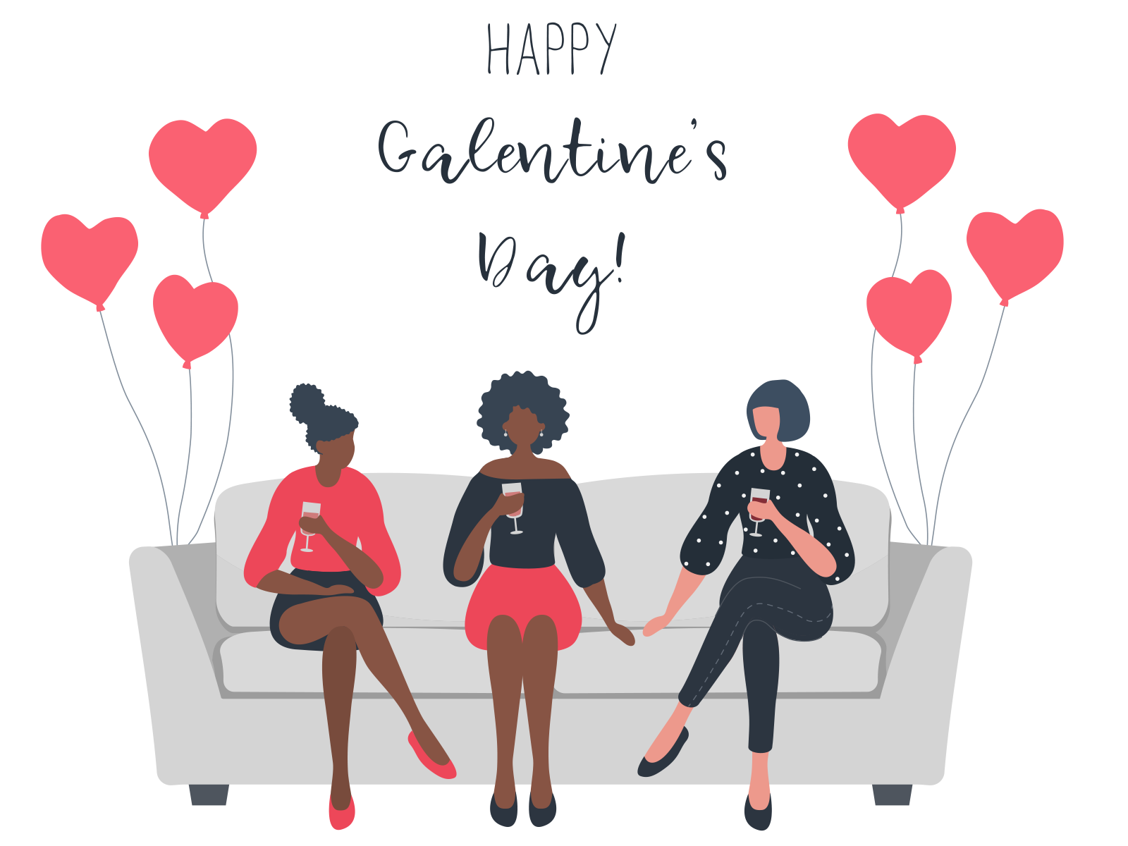 What do you put in a Galentines card?
