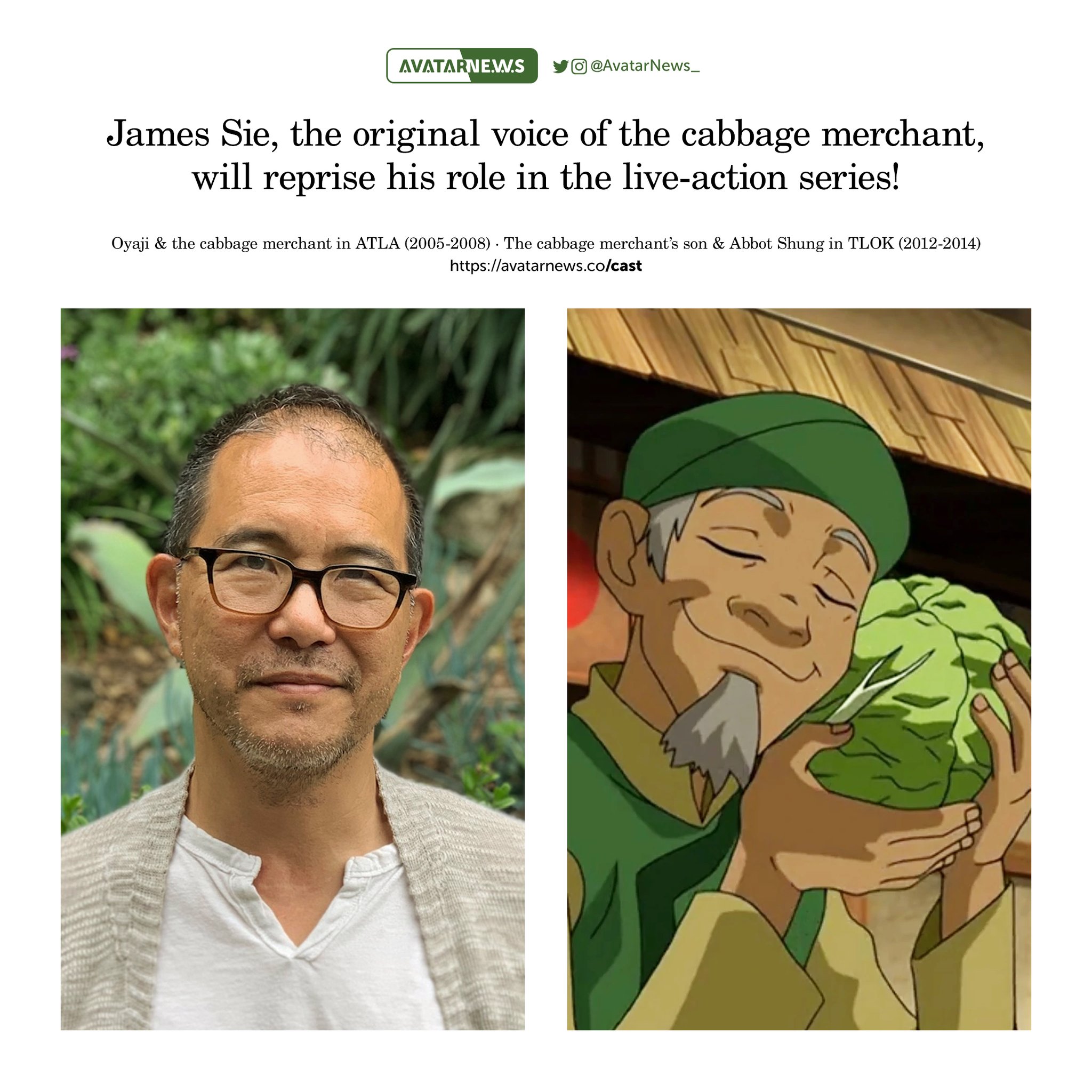 Who voiced the cabbage guy from Avatar? Meet James Sie