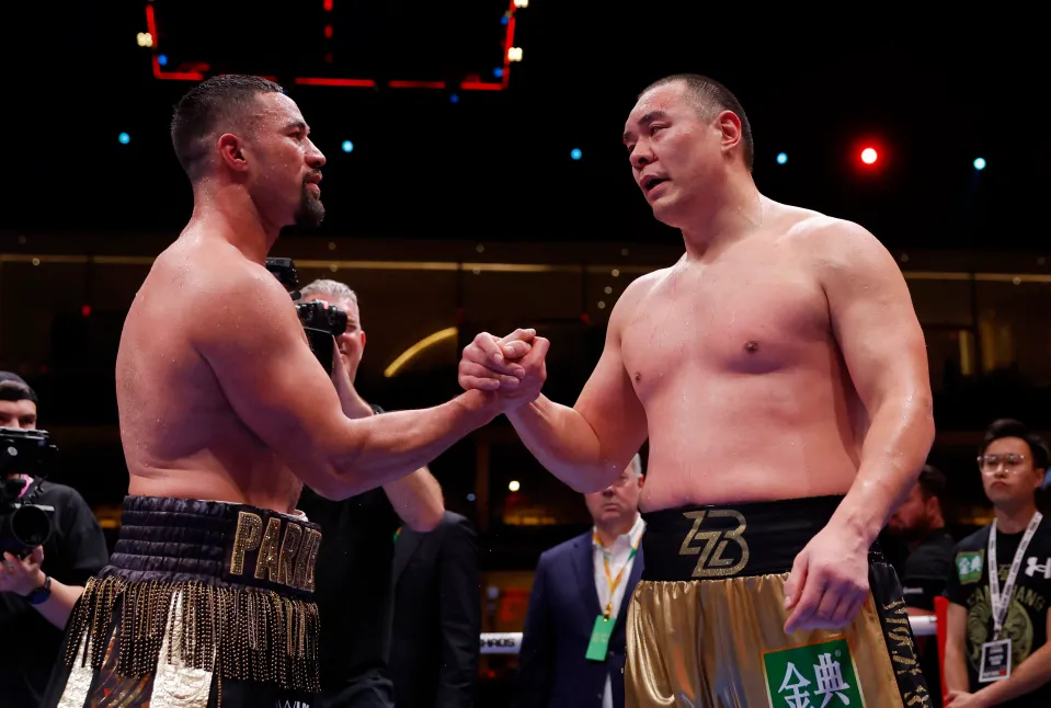 Joseph Parker overcomes two knockdowns to secure a victory against Zhilei Zhang.