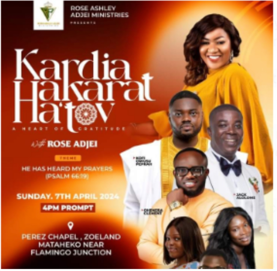 Rose Adjei, Jack Alolome, and More Set to Delight Fans at ‘Kardia Hakarat Hatov’ Concert