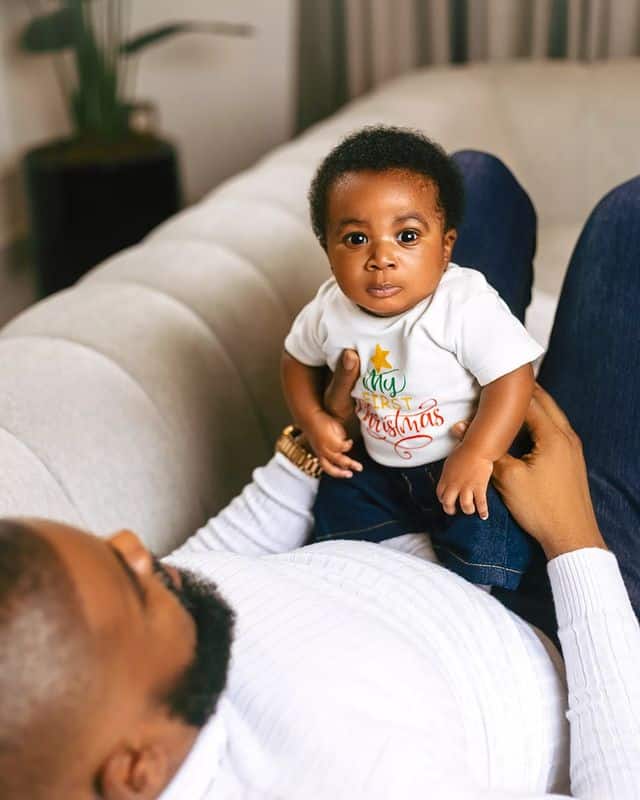 Mercy Chinwo and husband unveil their son’s face