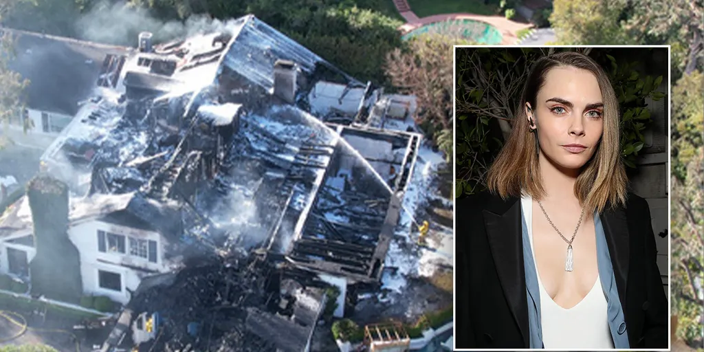 Cara Delevingne’s LA home destroyed by  massive fire