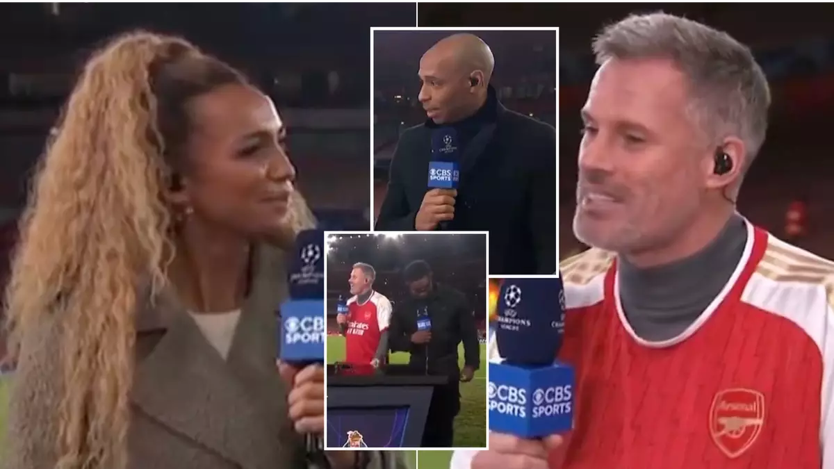 Jamie Carragher sparks controversy with comment about Kate Abdo’s loyalty during live TV coverage