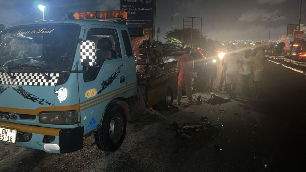 Kuami Eugene Suffers Injuries in Car Collision with Tipper Truck
