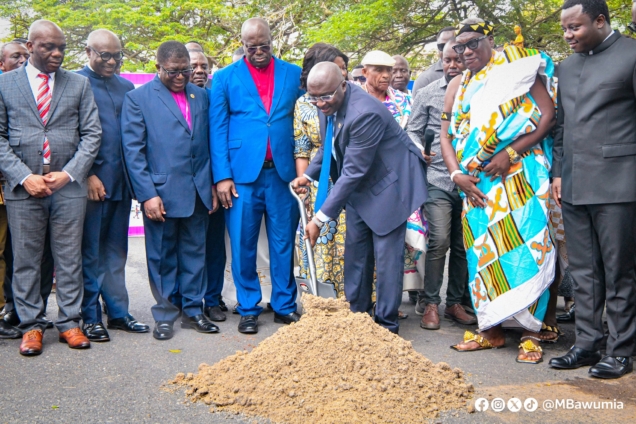 Vice President Bawumia Breaks Ground for New 200-Bed Hostel at Trinity Theological Seminary