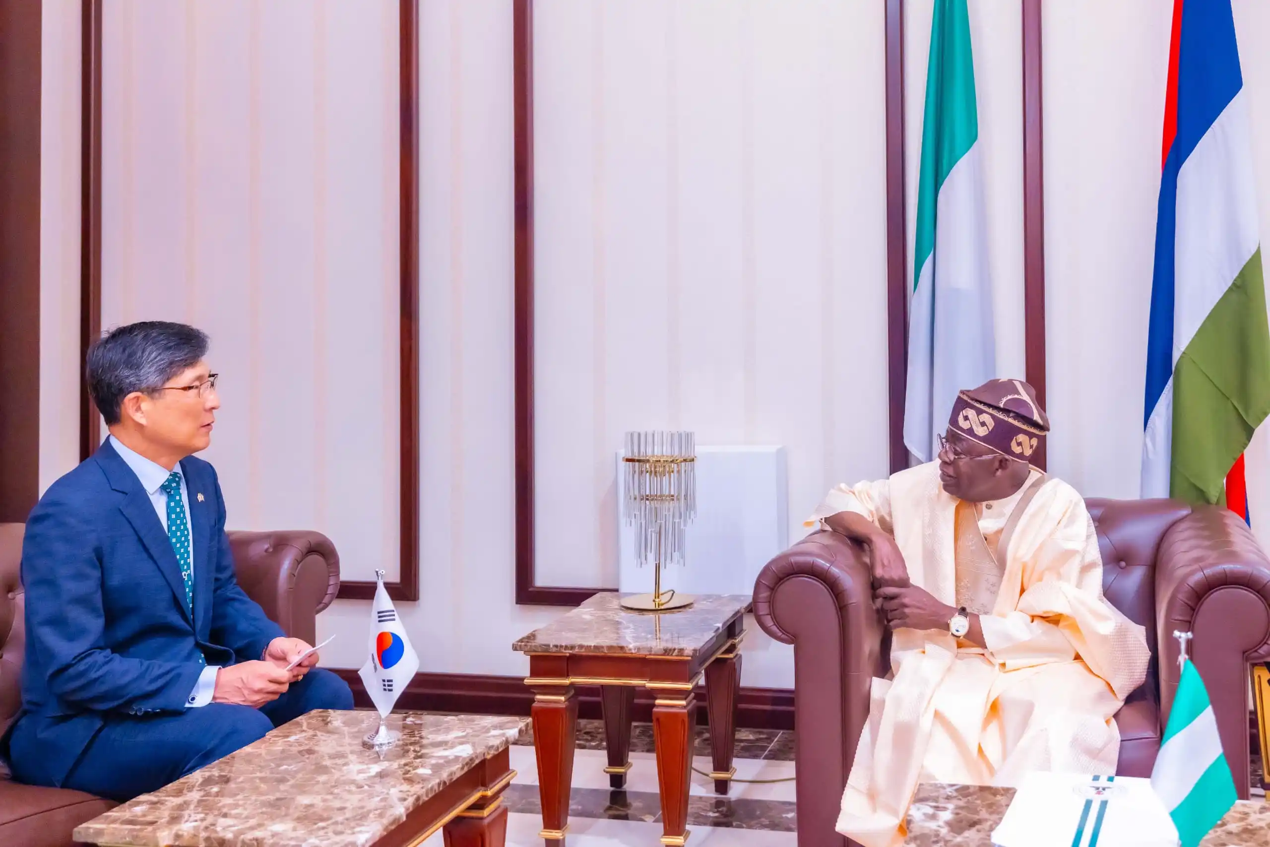 Tinubu Urges South Korean Company to Set Up Production Bases in Nigeria