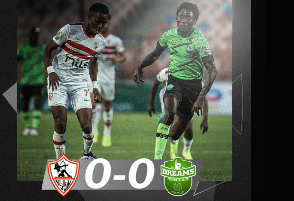 Dreams FC Holds Zamalek to Goalless Draw in Fierce CAF Confederation Cup Battle in Egypt