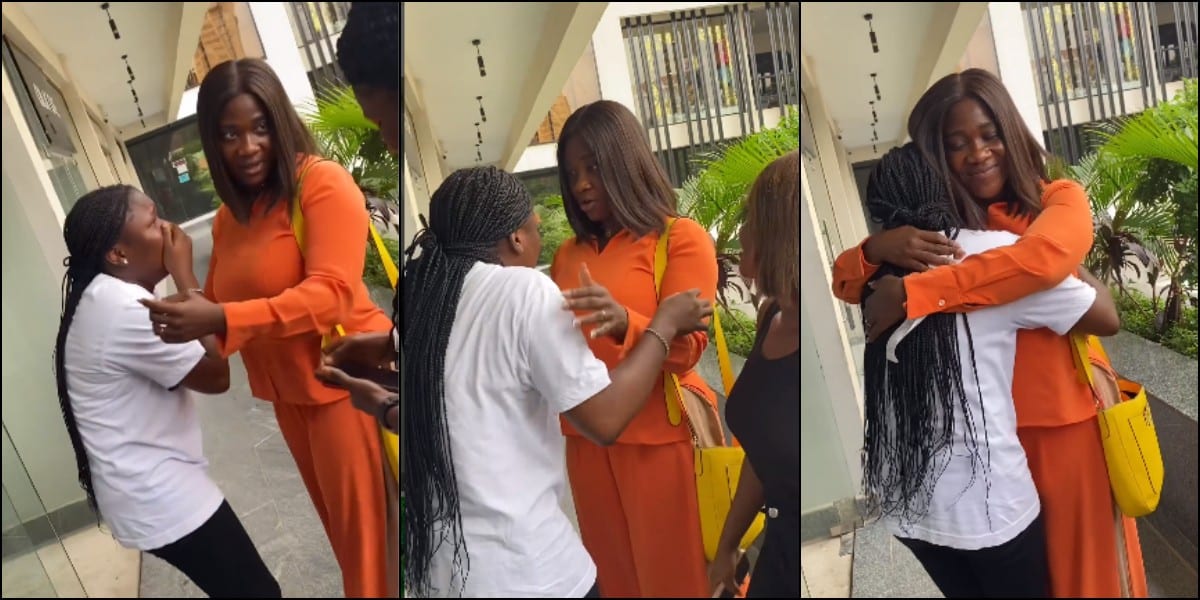 All Tears as Lady Meets Her Celebrity Crush, Mercy Johnson Okojie, For the First Time