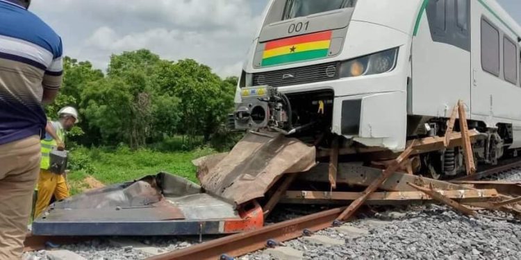 Ghana’s Newly Imported Train Involved In Accident During Test Run