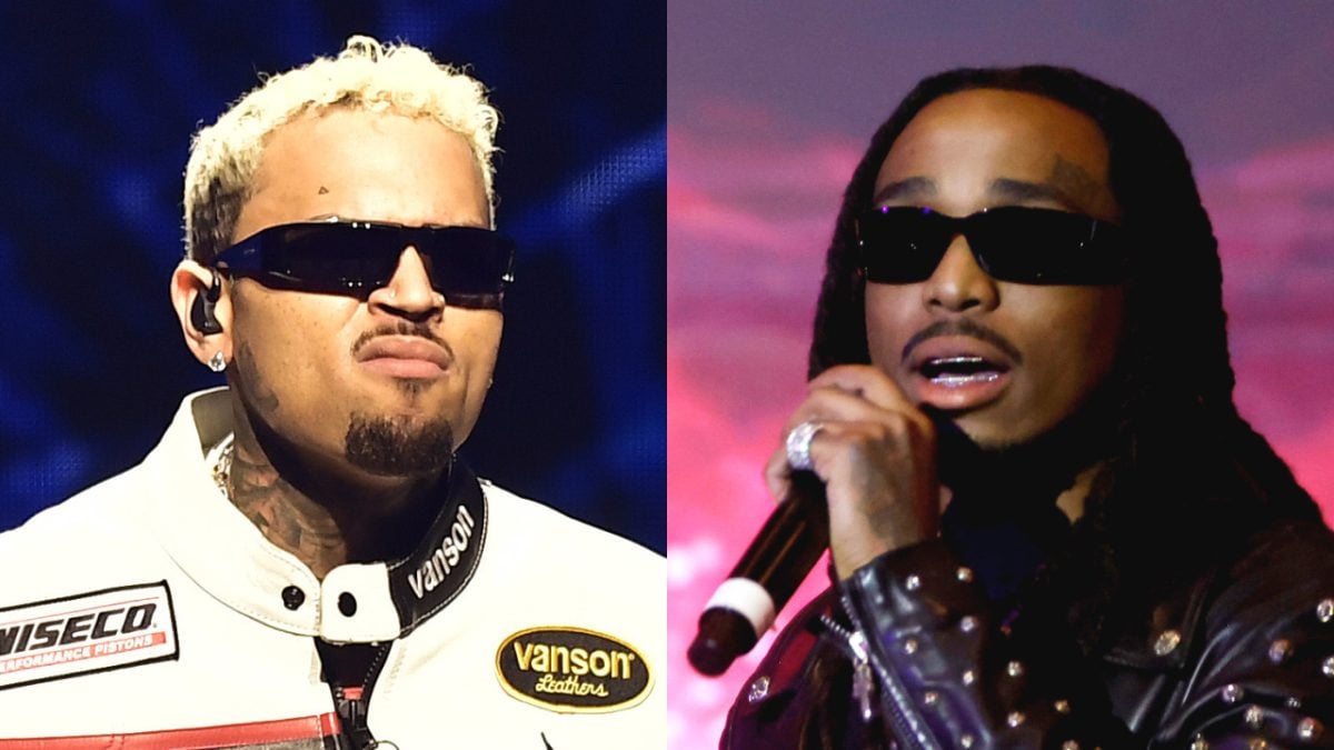 Chris Brown Allegedly Buys Most of Quavo’s Ticket, Rapper Seen Performing to an Empty Crowd