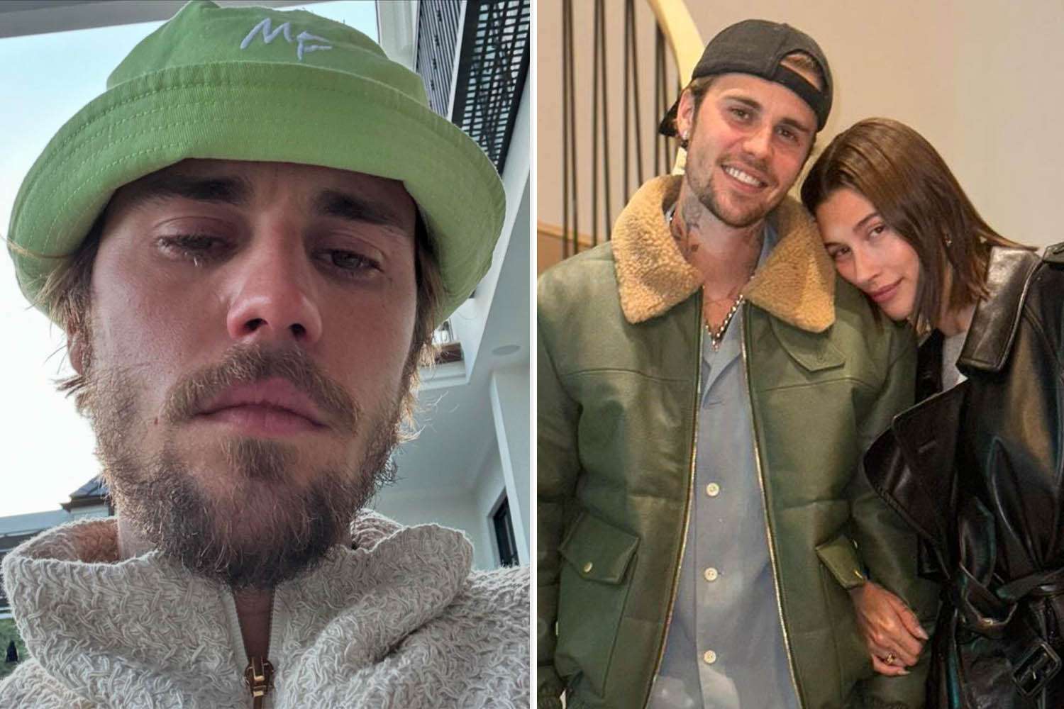 Hailey Bieber Reacts to Photos of Husband Justin Bieber Crying