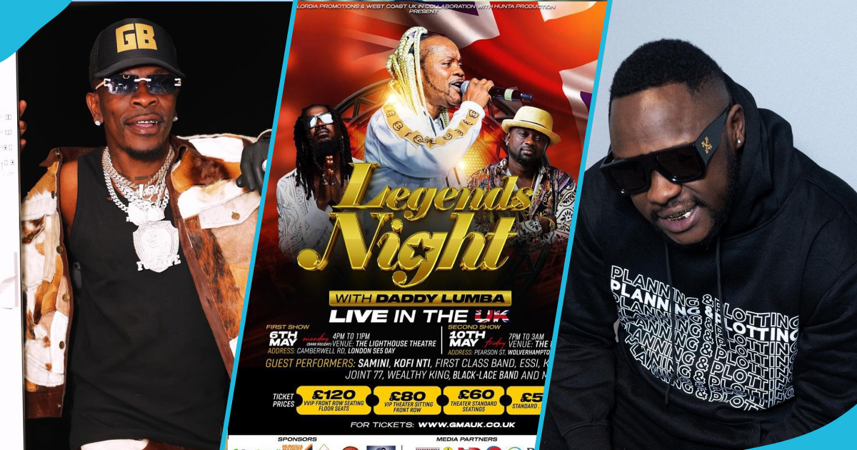 Samini, Shatta Wale, and Medikal Team Up to Entertain Audience at Daddy Lumba’s UK Concert