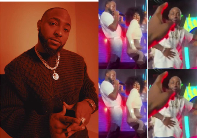 Fan Calls Davido, ‘Kpekus Daddy’ While Dancing With Lady on Stage, Davido Reacts