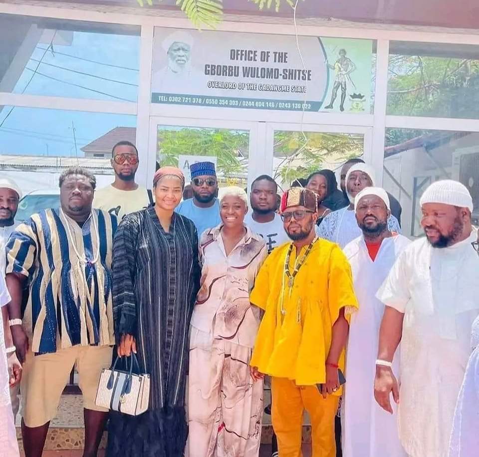 Fella Makafui Honours Nungua Stool’s Invitation