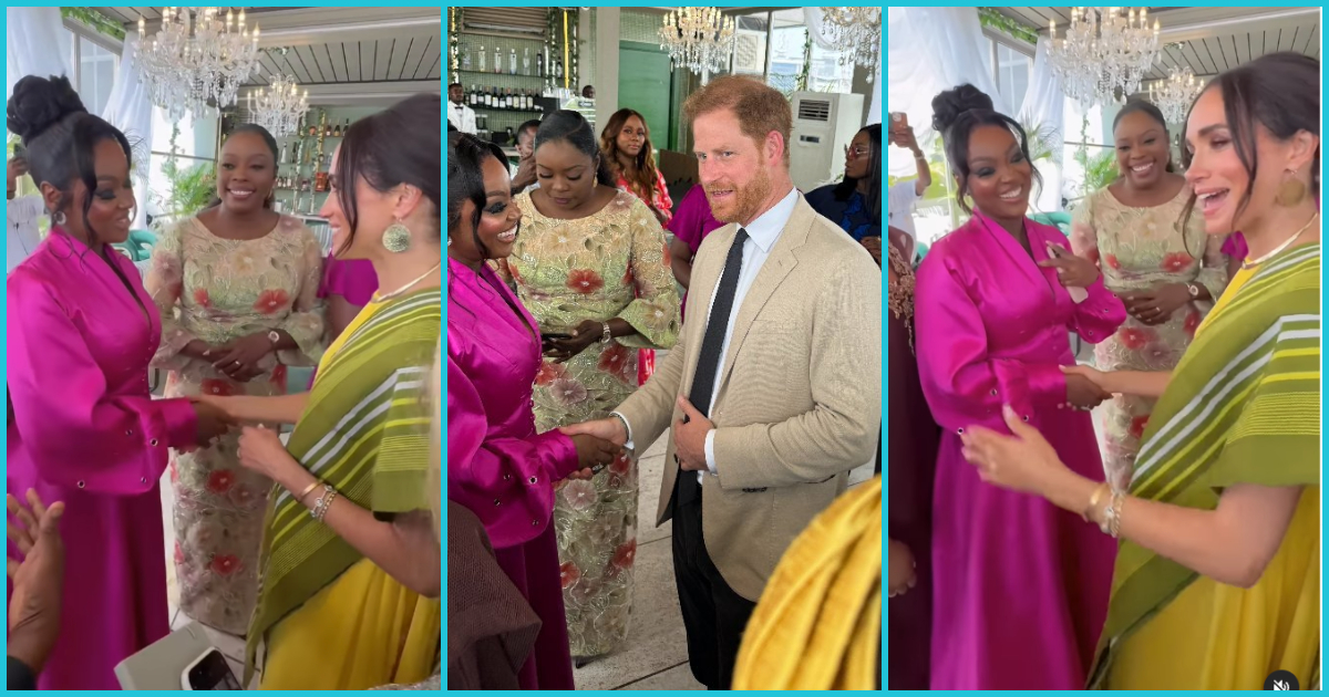 Ghanaian Actress Jackie Appiah Meets Prince Harry and Meghan Markle