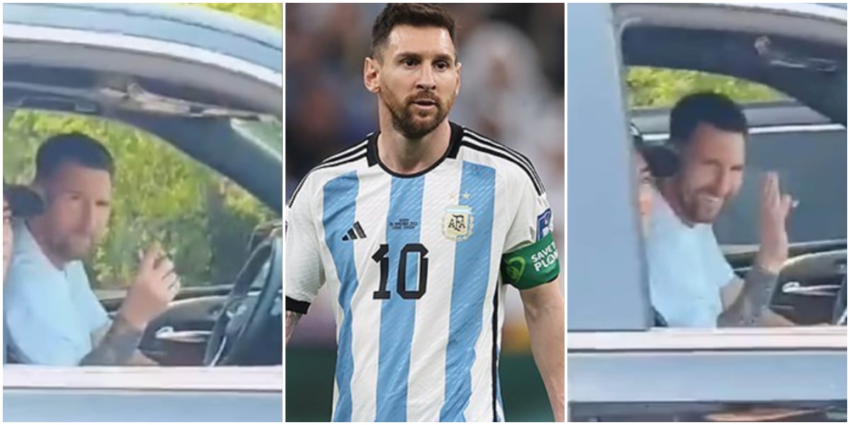 Lionel Messi Parks in Traffic to Greet Fans