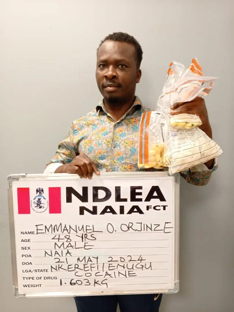 Paris-Bound Businessman who Excreted About 111 Wraps of Cocaine Arrested By NDLEA