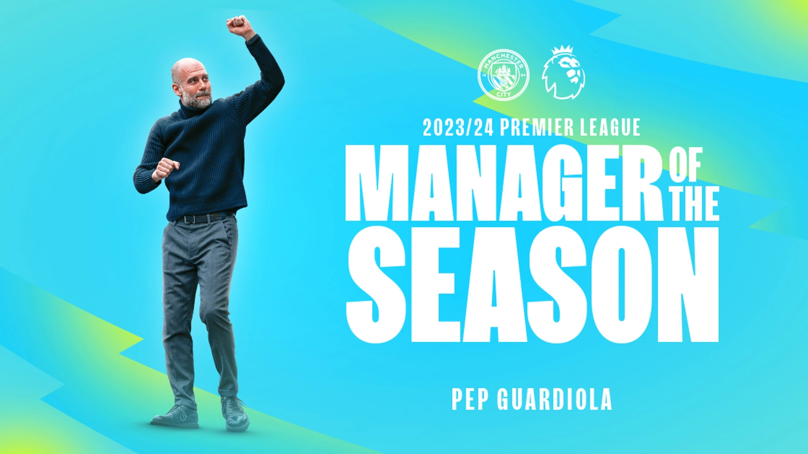 Pep Guardiola is the Premier League Manager of the 2023/24 Season
