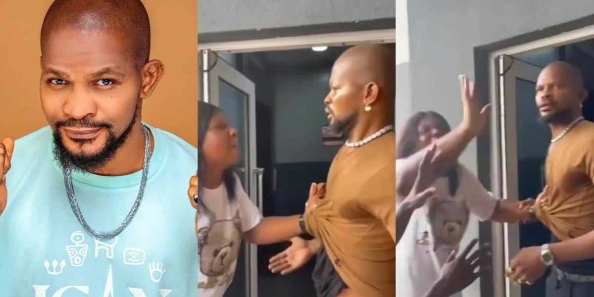 Drama Unfolds as Woman Confronts Uche Maduagwu Over Alleged Pregnancy of Her Sister