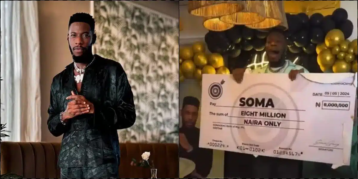 BBN Star Soma Receives N8M and a House as Birthday Present from Fans