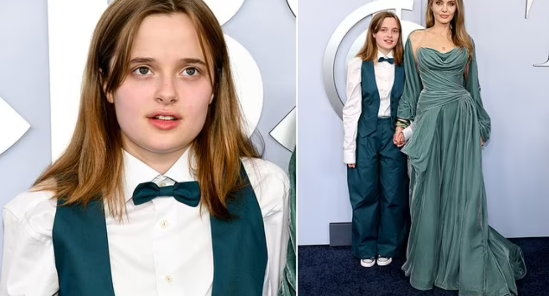 Brad Pitt’s 15-Year-Old Daughter Joins Mom Angelina Jolie in Suit at Tony Awards