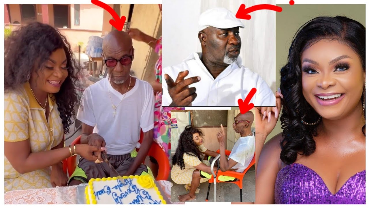 Beverly Afaglo Celebrates Birthday with Veteran Actor Emmanuel Armah, Video Raises Health Concerns