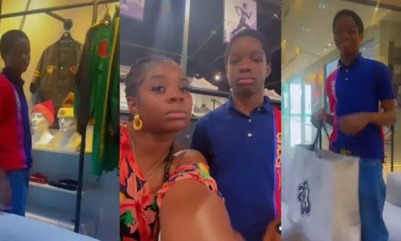 Wizkid’s Son Boluwatife Goes on a Shopping Spree at Zlatan’s ZTTW Store with Mom, Shola Ogudu