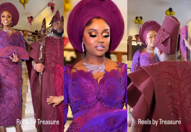 Chioma’s First Wedding Outfit at CHIVIDO24