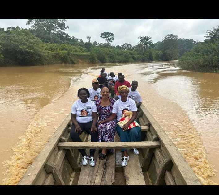 The Daughter of Ghana’s First President, Samia Yaba Visits Jomoro Constituents