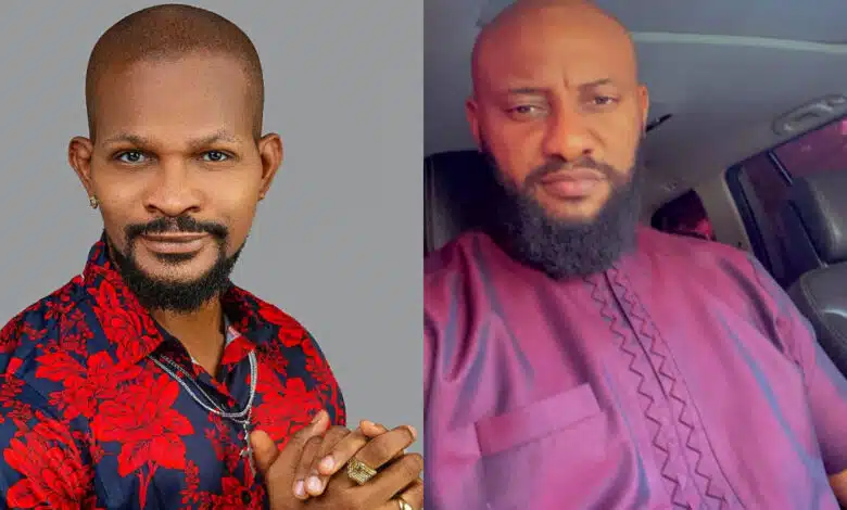 Uche Maduagwu criticizes Yul Edochie over recent advice, demands DNA test for Judy Austin’s child