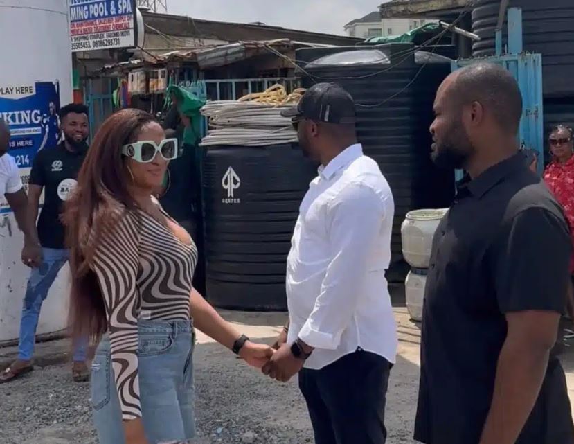 Chris Ezenwa Erects New Billboard for May Edochie, She Can’t Contain Her Excitement