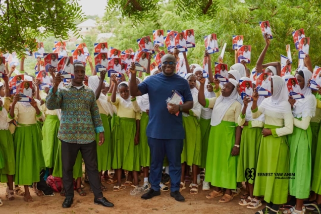 Kumawu MP Supports Local Schools with Donation of Exercise Books