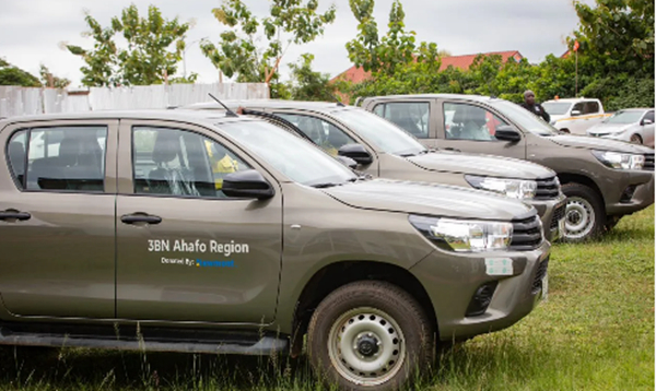 Newmont Donates GH₵1.7 Million Worth of New Pickups to Ahafo Military Command