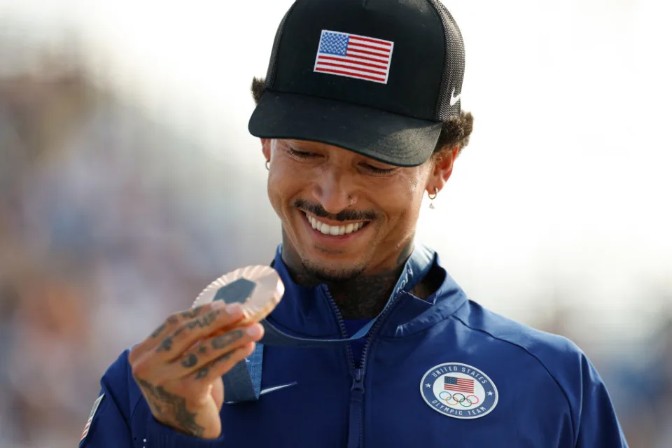 Nyjah Huston Wins Bronze in Street Skateboarding at Paris Olympics