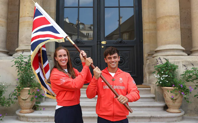 Tom Daley and Helen Glover Named GB Flag Bearers for Paris Olympics