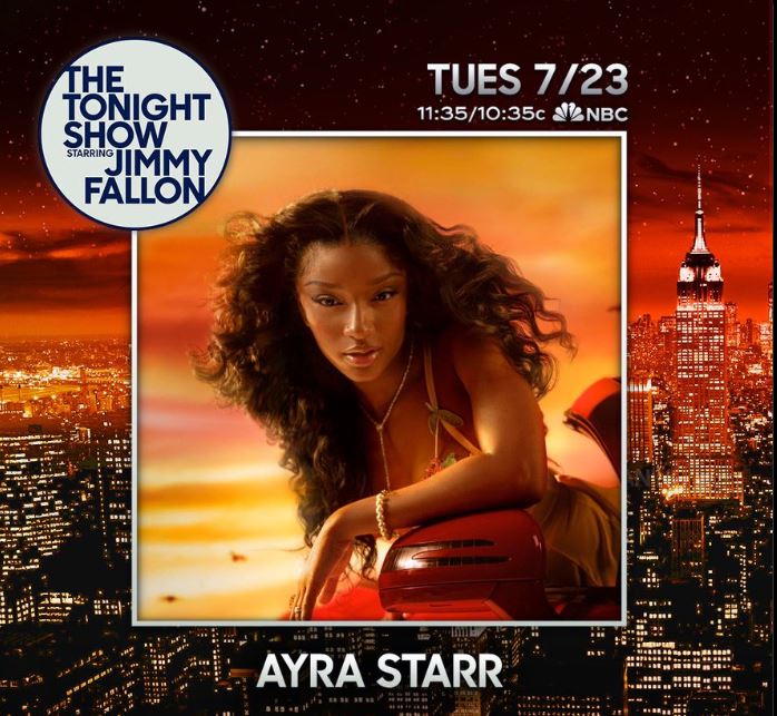 Ayra Starr Dazzles on The Tonight Show with Jimmy Fallon, Performing ‘Last Heartbreak Song’ and ‘Woman Commando’