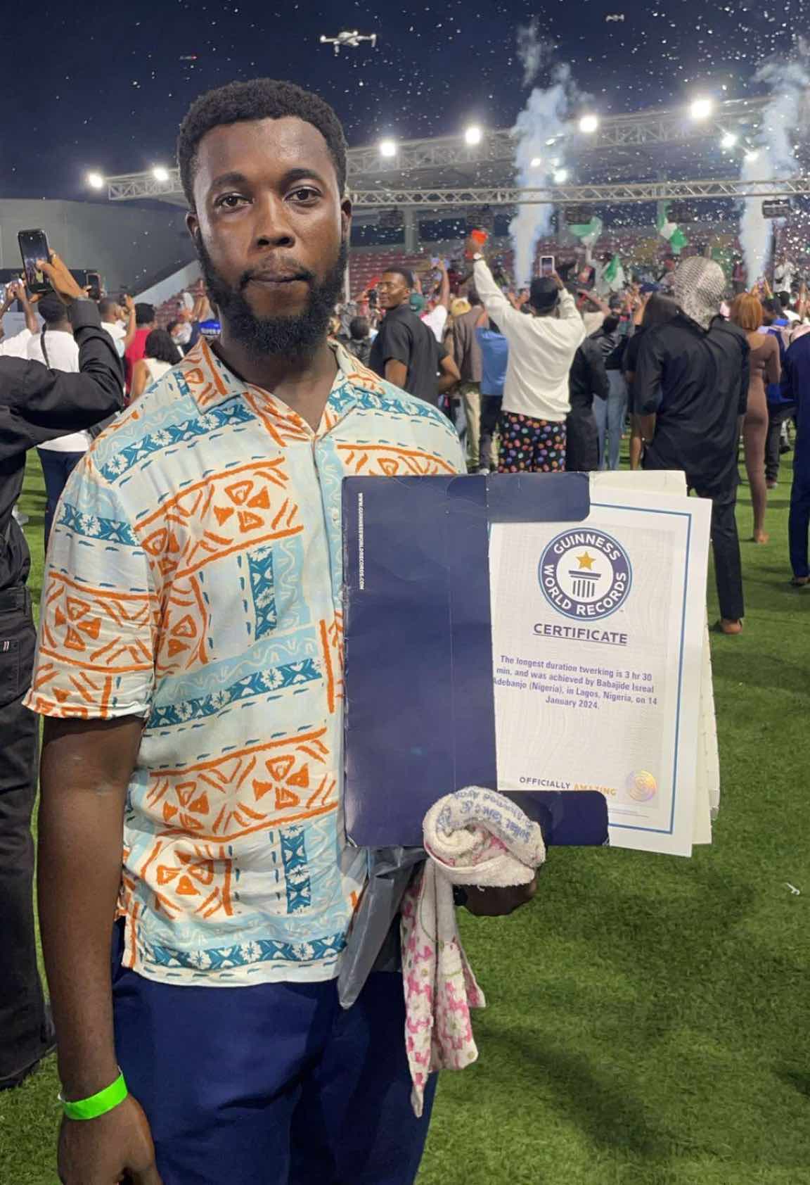 Babajide Isreal Sets Guinness World Record for Longest Twerking